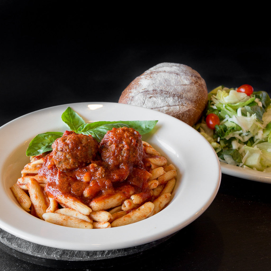 Cavatelli with Meatballs from Giuseppe's Pizza in Cleveland